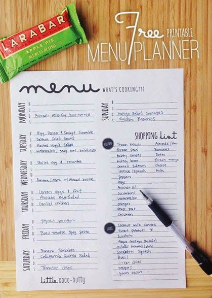 Free Printable Meal Planners for Busy People 7