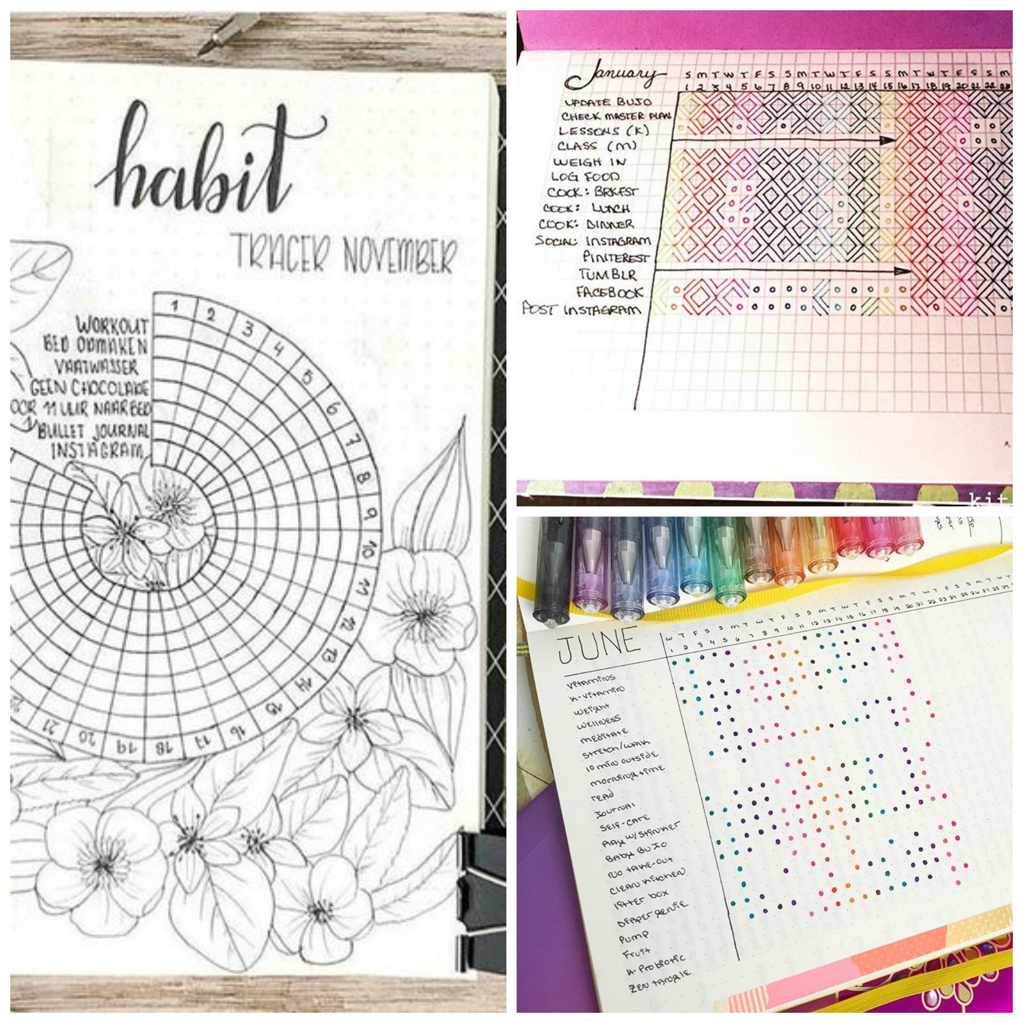 Bullet Journal Habit Tracker 7 Ideas : Chasing a Better Life