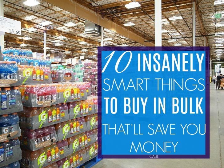 10 Insanely Smart Things To Buy In Bulk That'll Save You Money 3