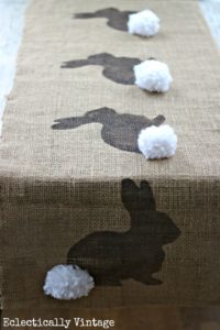 bunny table runner
