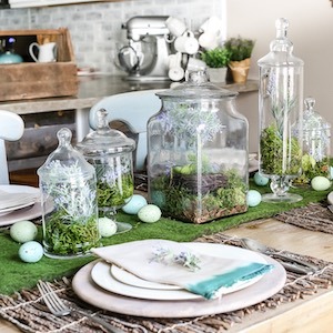 40 Easy & Inexpensive Centerpieces for Spring & Easter 31