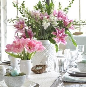 40 Easy & Inexpensive Centerpieces for Spring & Easter 12