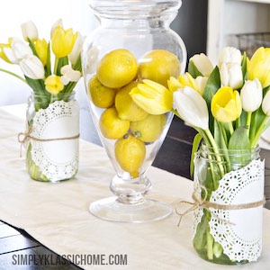40 Easy & Inexpensive Centerpieces for Spring & Easter 20