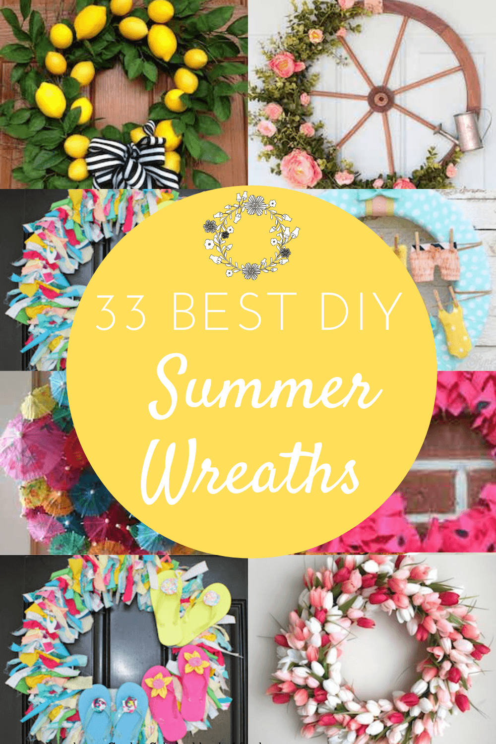 33 Summer Wreaths for Your Front Door