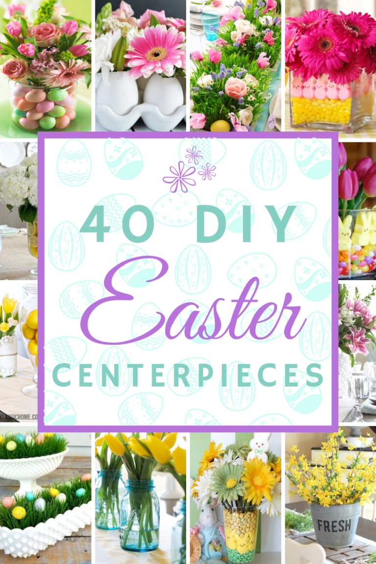 40 Easy & Inexpensive Centerpieces for Spring & Easter