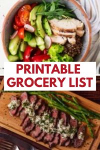 printable grocery list