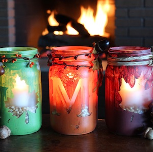 70 Mason Jar Crafts for Fall & Halloween 21