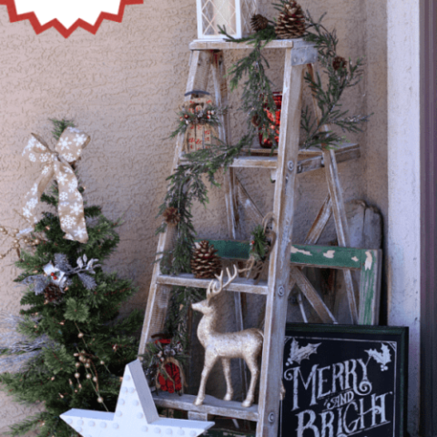 110+ Festive Farmhouse Christmas Decor DIY Ideas 24