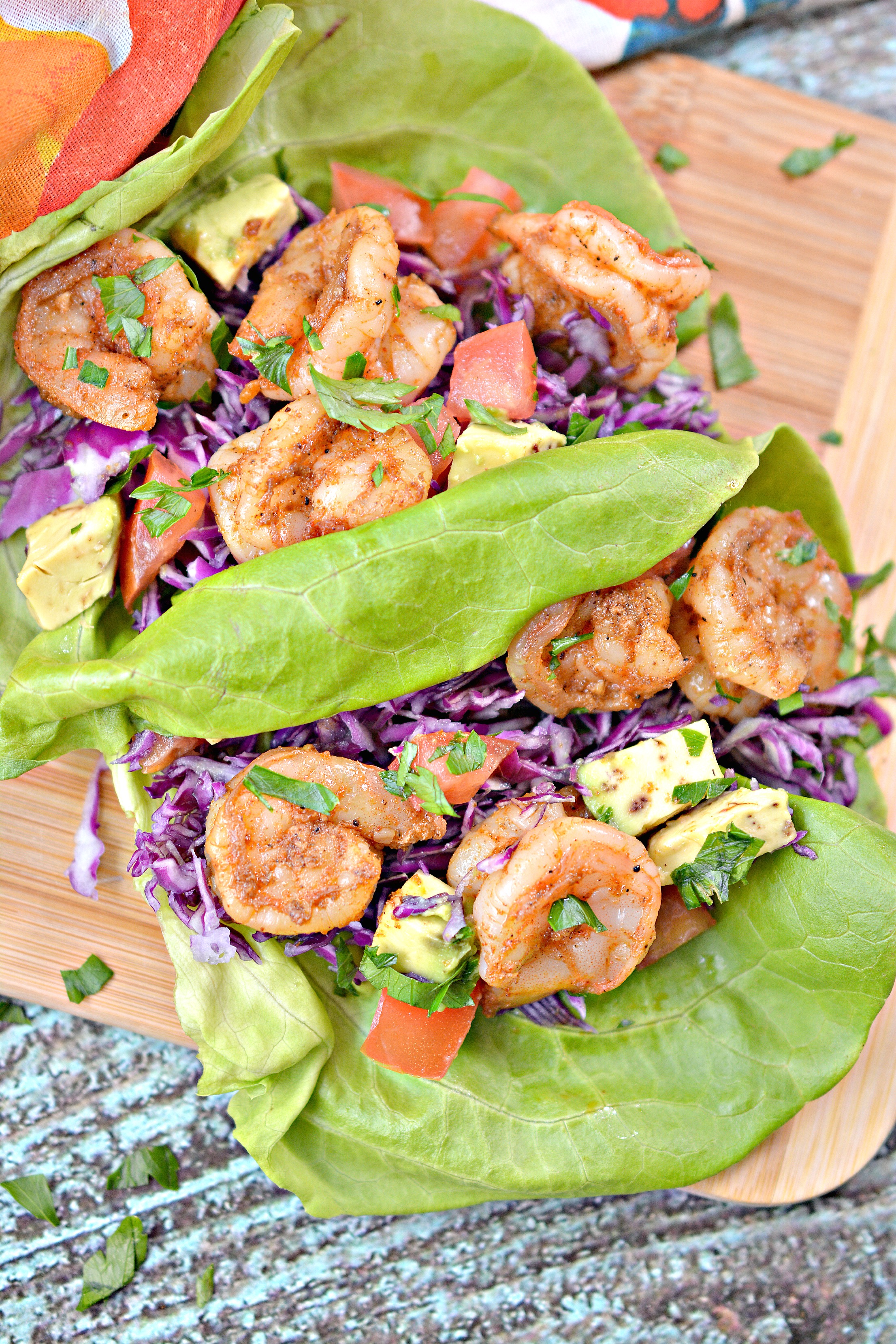 Keto Shrimp Taco Lettuce Wraps - Keto Lunch Ideas
