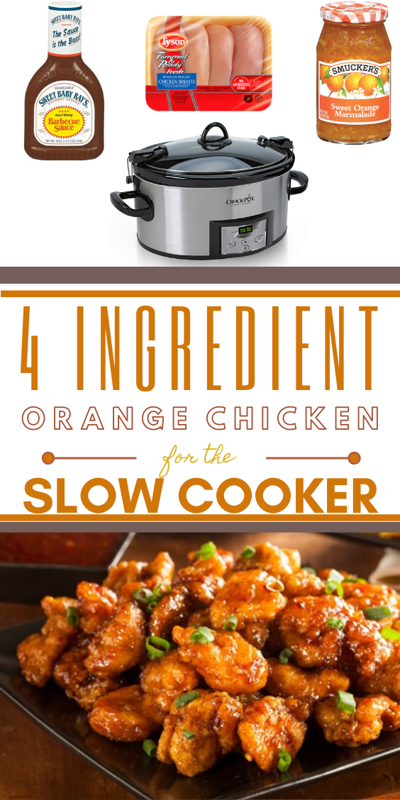 Crockpot Orange Chicken 4 Ingredients Chasing A Better Life
