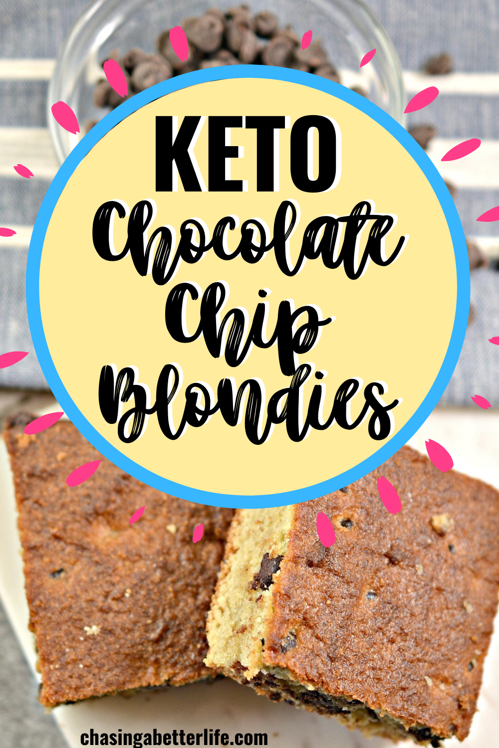 Keto Chocolate Chip Blondies 7