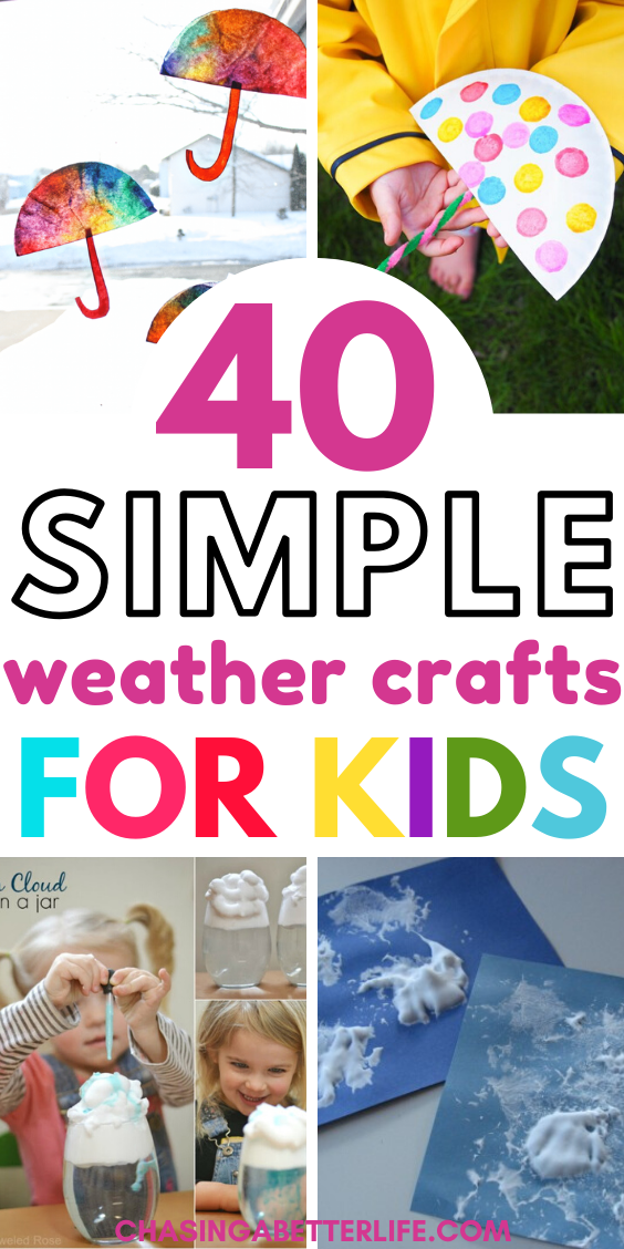 THE ULTIMATE COLLECTION OF 40+ BEST WEATHER CRAFTS FOR KIDS | Chasing A ...