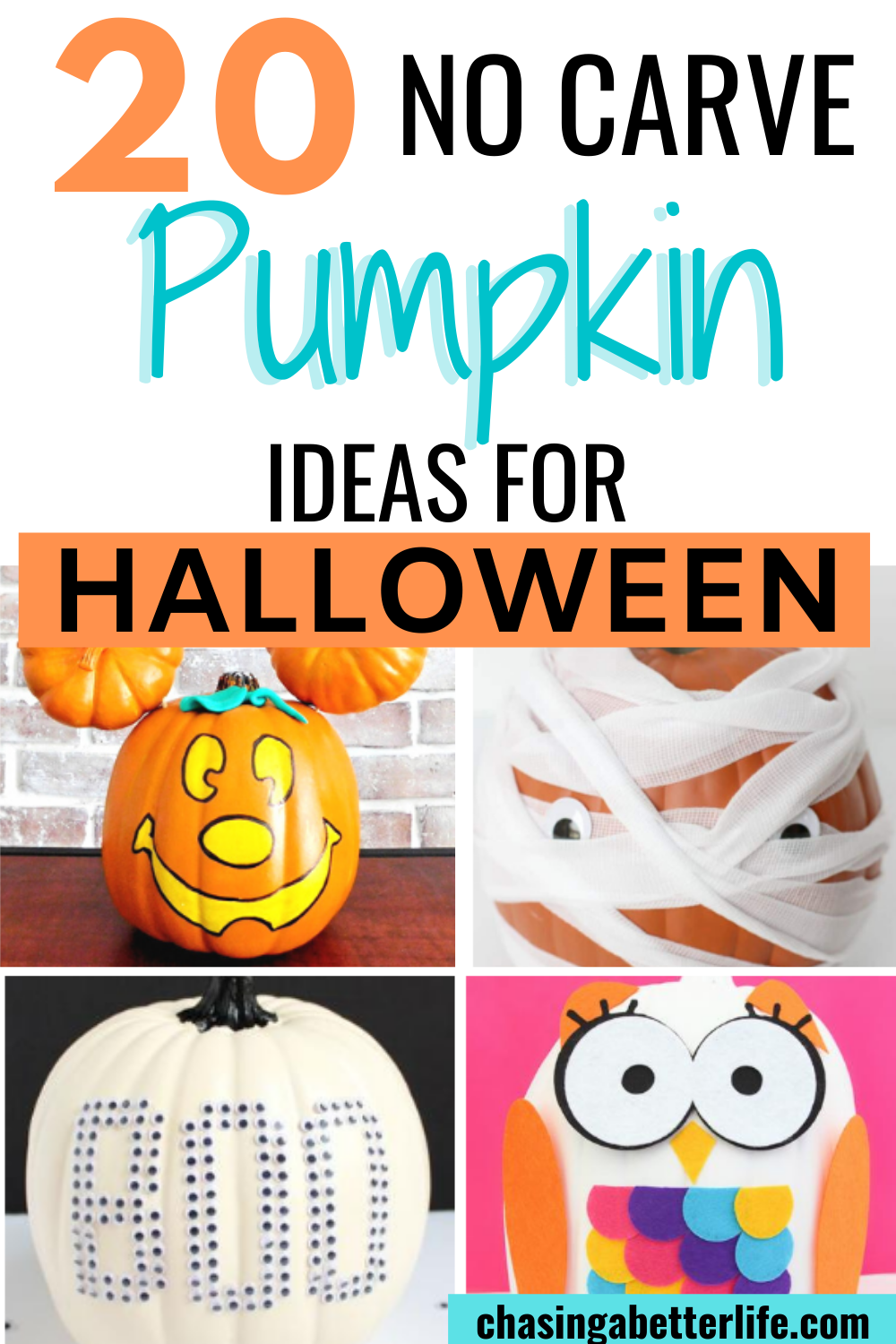 20 No Carve Pumpkin Ideas For Halloween 2