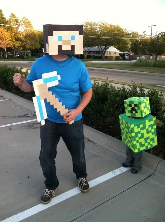 Mommy And Me Halloween Costumes MINECRAFT