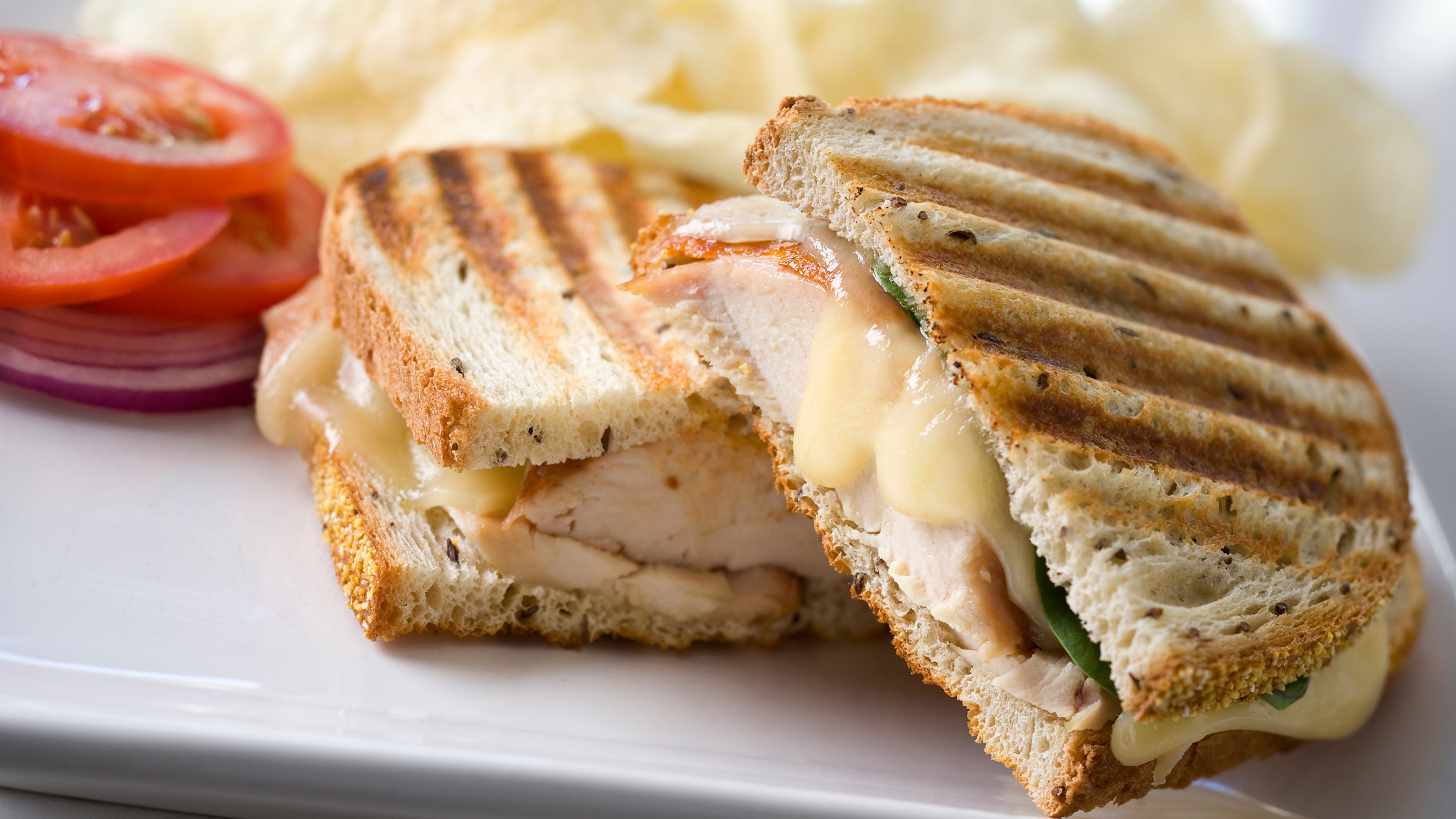 Grilled Chicken & Brie Panini