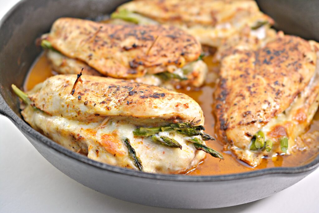 Keto Asparagus Stuffed Chicken