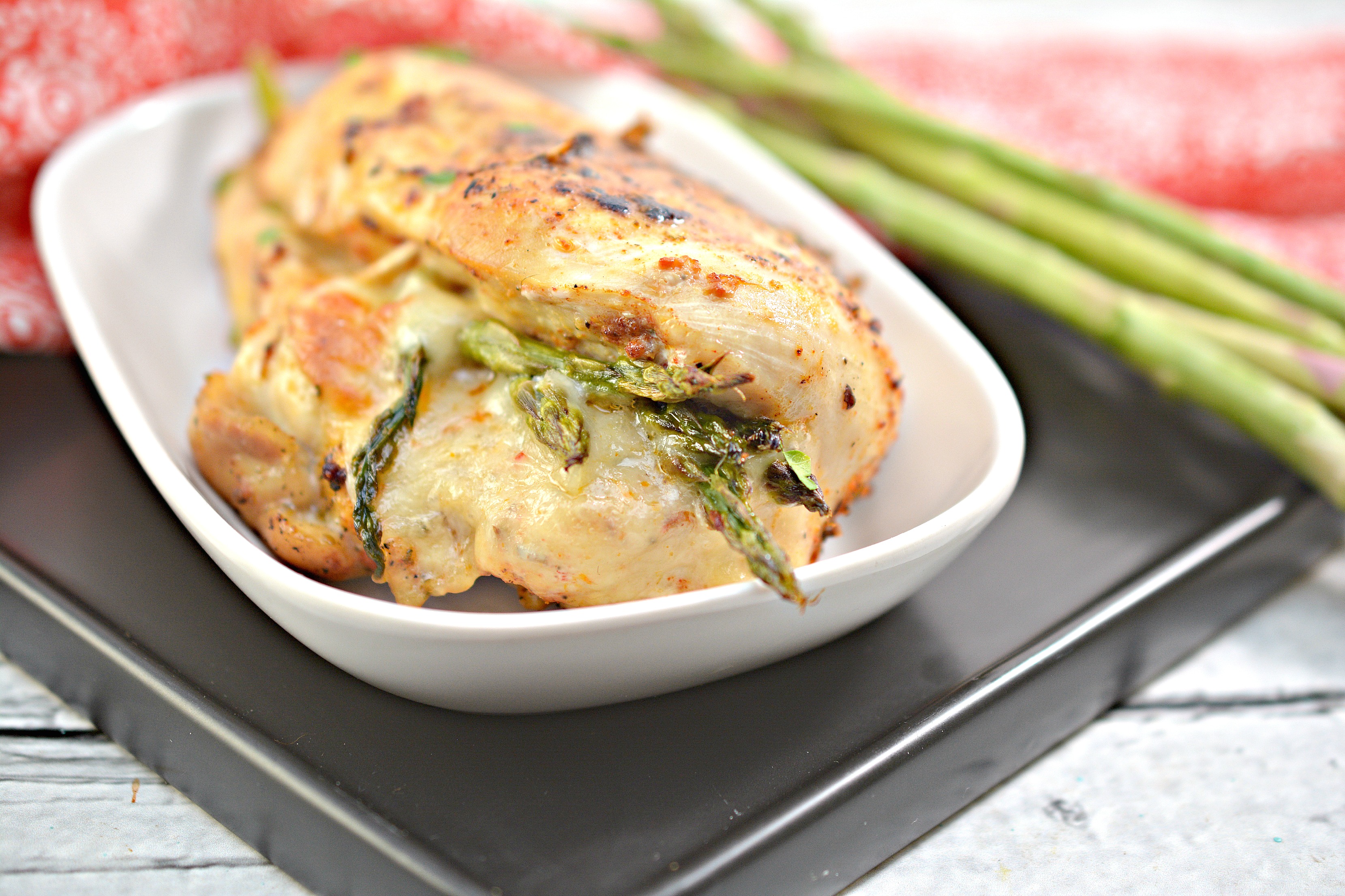 Keto Asparagus Stuffed Chicken