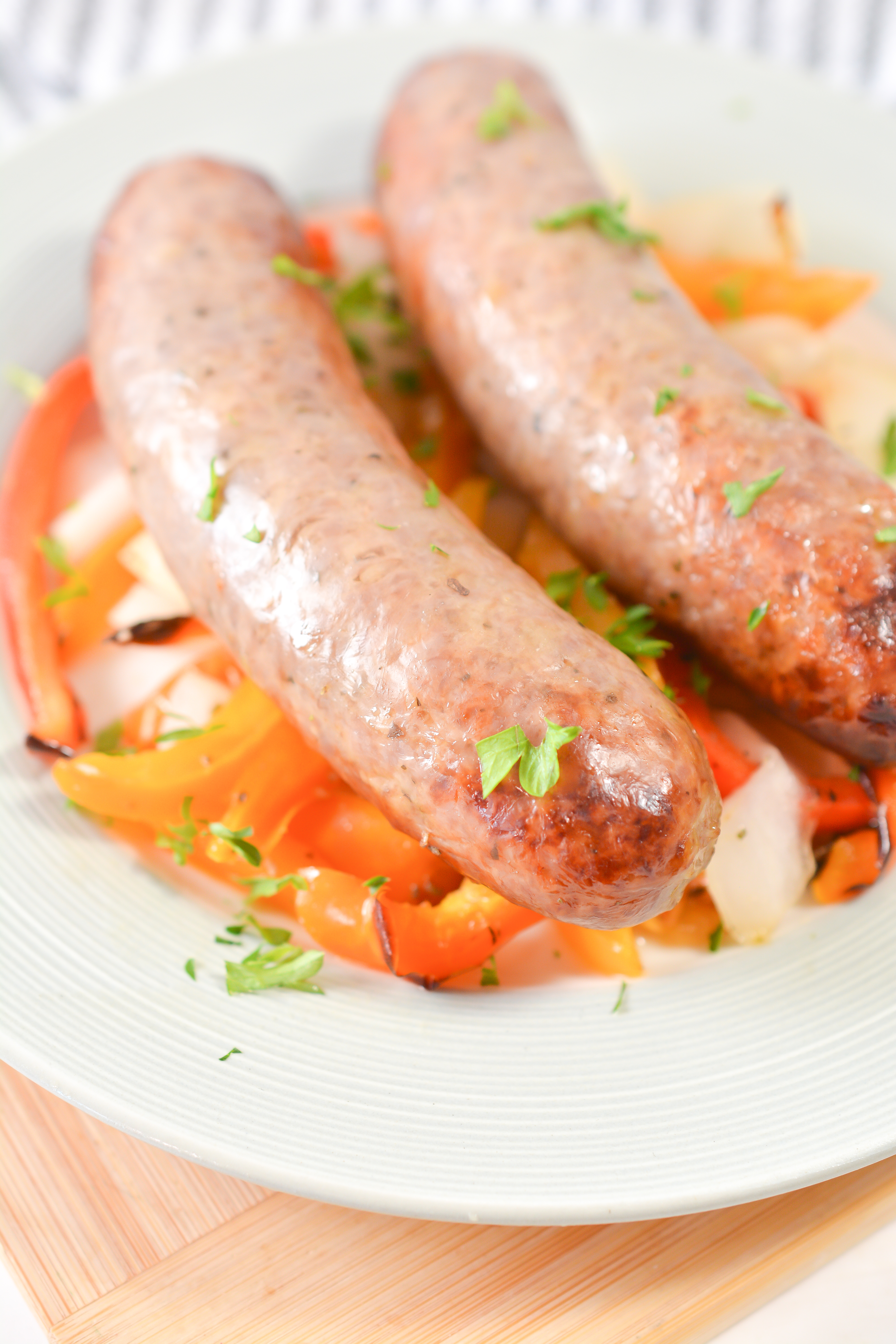Air Fryer Sausage, Peppers and Onions 3