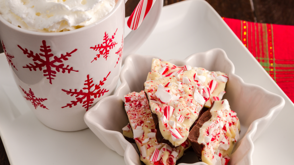 Peppermint Candy Cane Bark (3 Ingredients!) 3