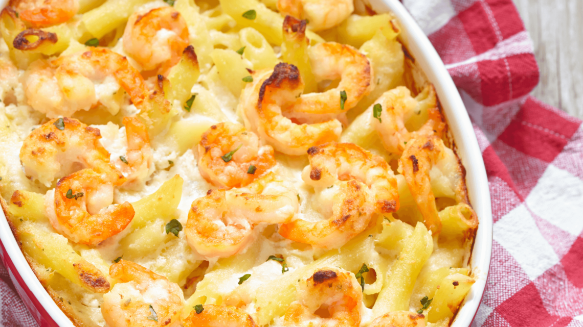 Garlicky Shrimp Alfredo Pasta Bake Recipe To Impress Anyone 4424