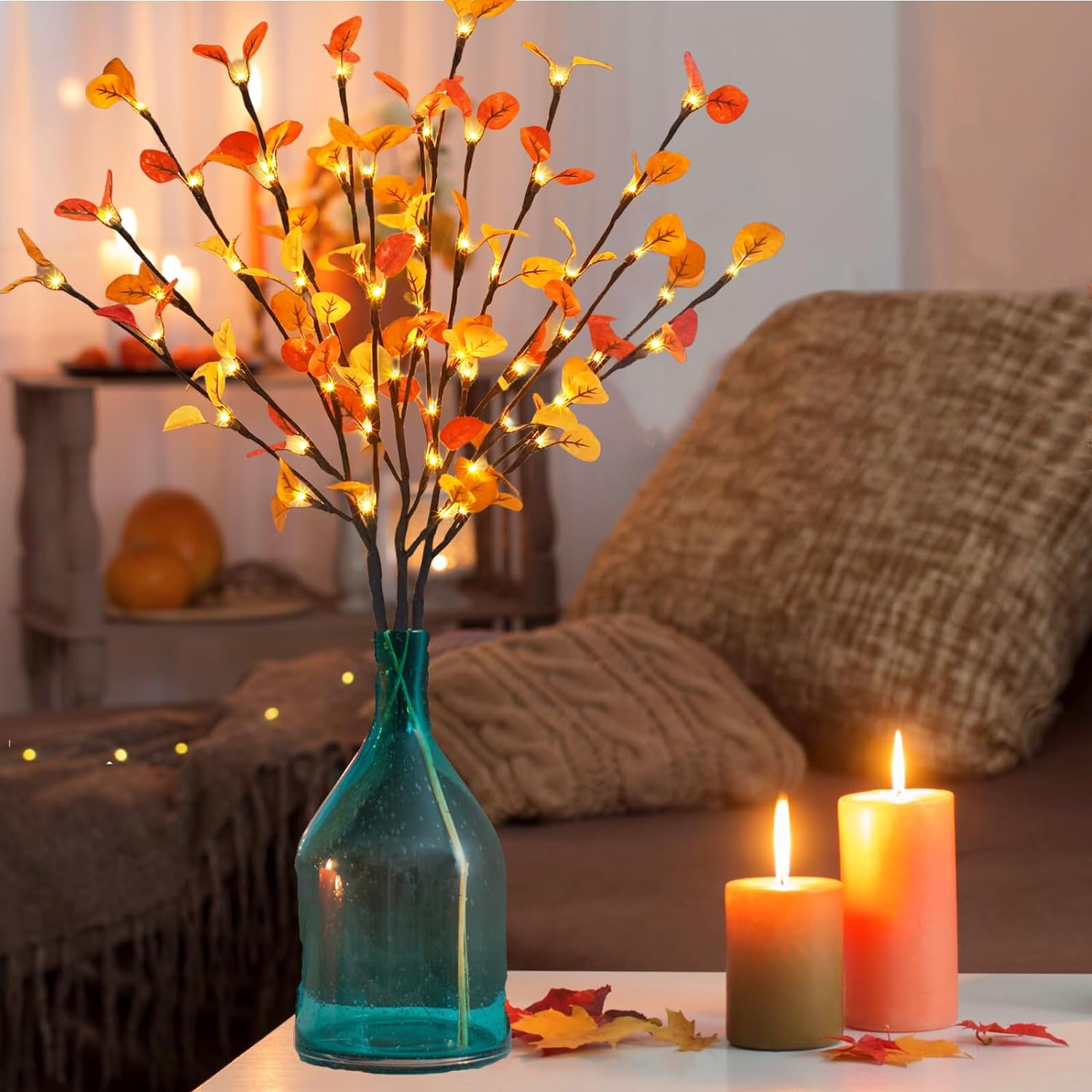30 Elegant Yet Affordable Fall Living Room Decor Ideas 47